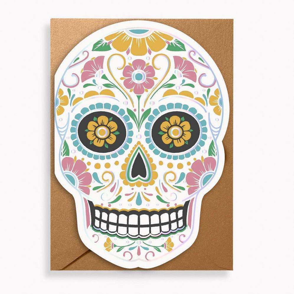 Sugar Skull Halloween Card