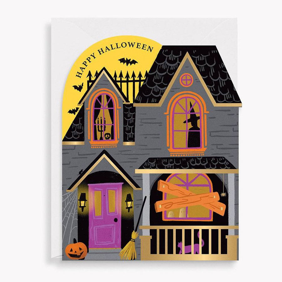 Haunted House Halloween Card