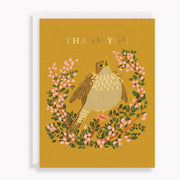Floral Birds Thank You Stationery Set