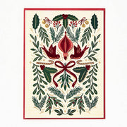 Christmas Elegant Greenery Birds Stationery Set