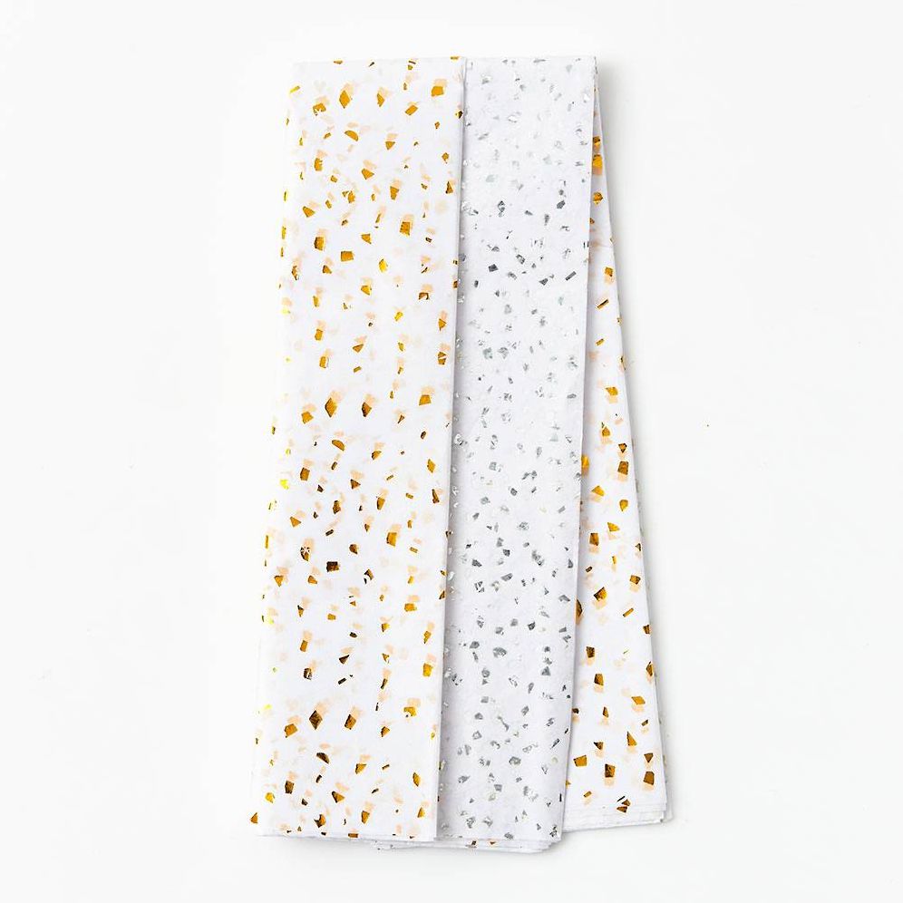 Silver & Gold Fleck Tissue Paper