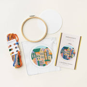 Colorful Buildings Embroidery Kit