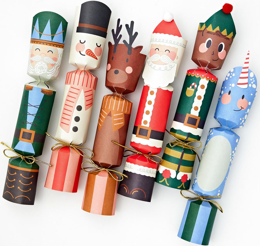 Whimsical Character Crackers S/6