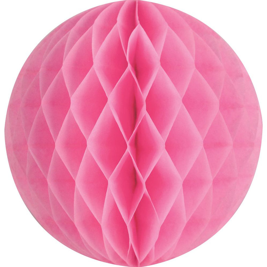 Light Pink Med Paper Honeycomb Sphere