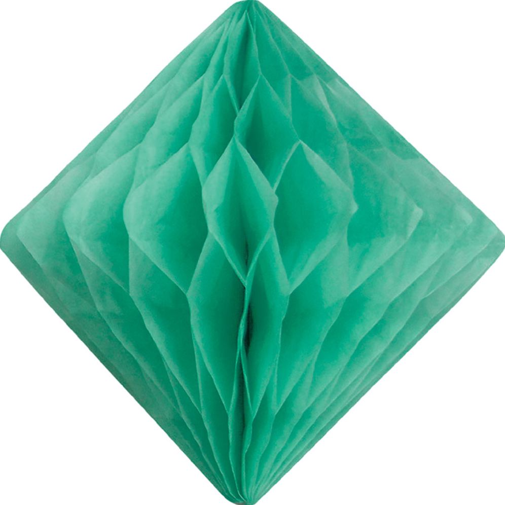 Mint Diamond Paper Honeycomb 15cm