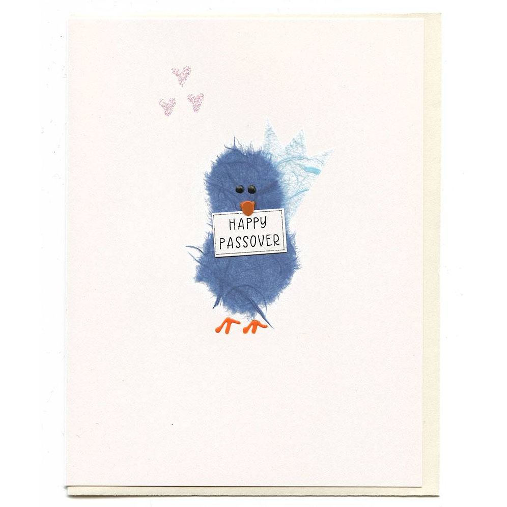Blue Bird Passover Card