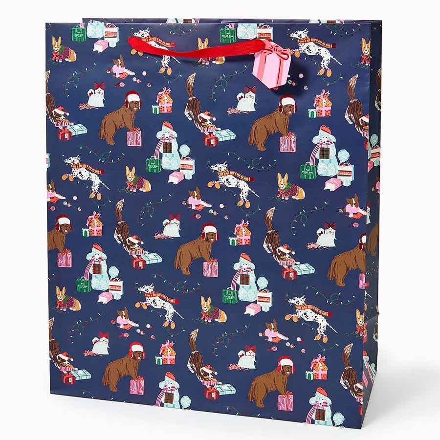 Festive Dogs XL Gift Bag