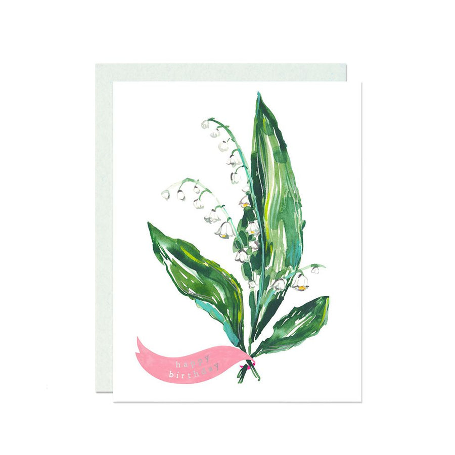 Lily of the Valley Birthday Card