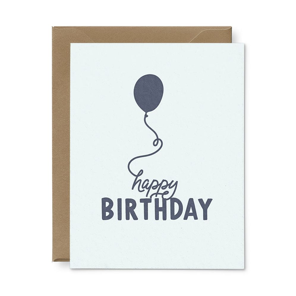 Happy Birthday Balloon Greeting Card