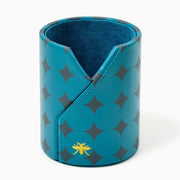 Teal Diamond Paper Wasp Pencil Cup