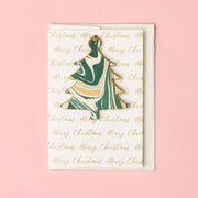 Marble Ornament Christmas Card