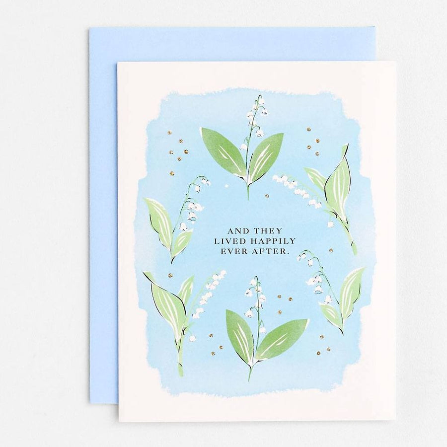 Lily of the Valley Wedding Card