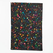 Tie Dye Skeleton On Black Handmade Paper
