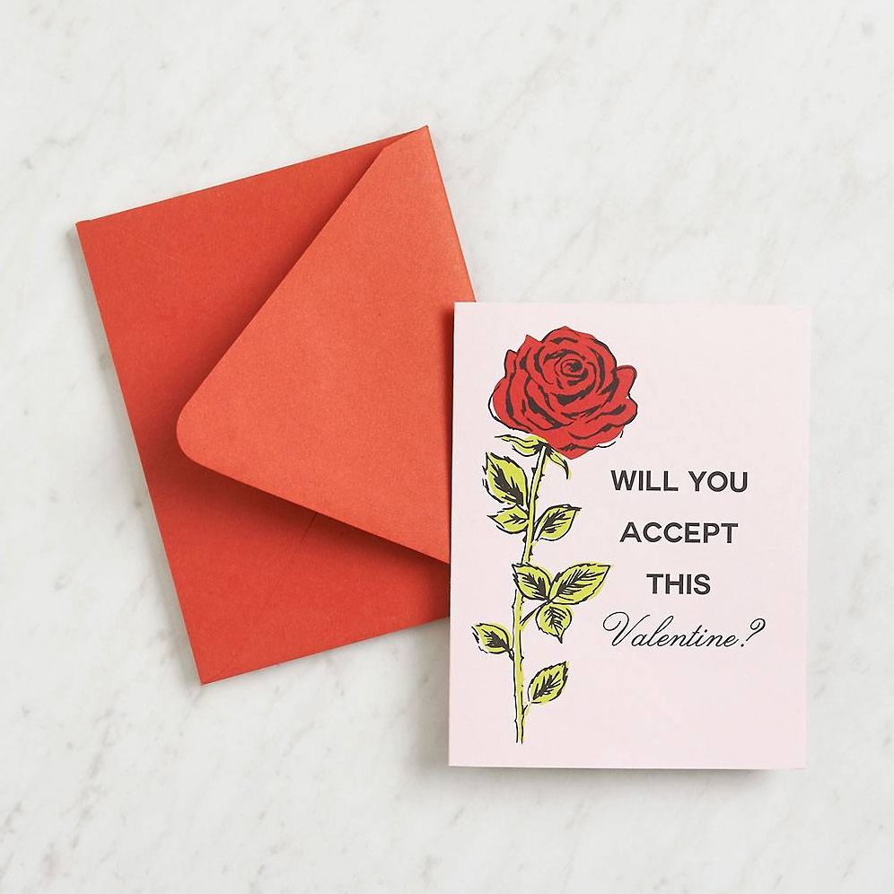 Accept this Rose Valentine Card