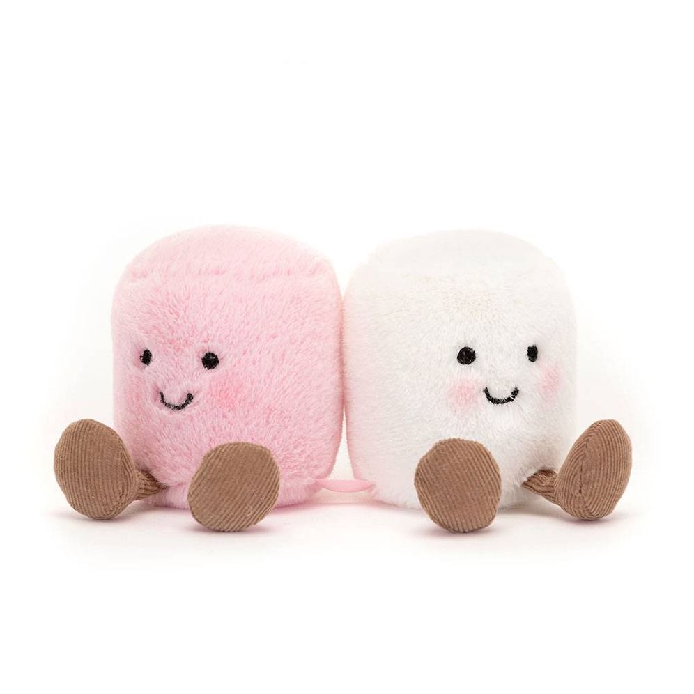 Jellycat Amuseable Pink & White Marshmallow Plush - In Store Exclusive