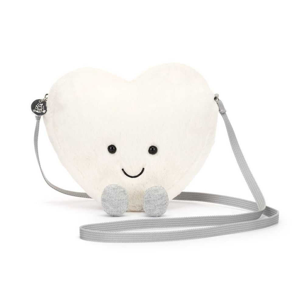 Amuseables Cream Heart Bag - In Store Exclusive
