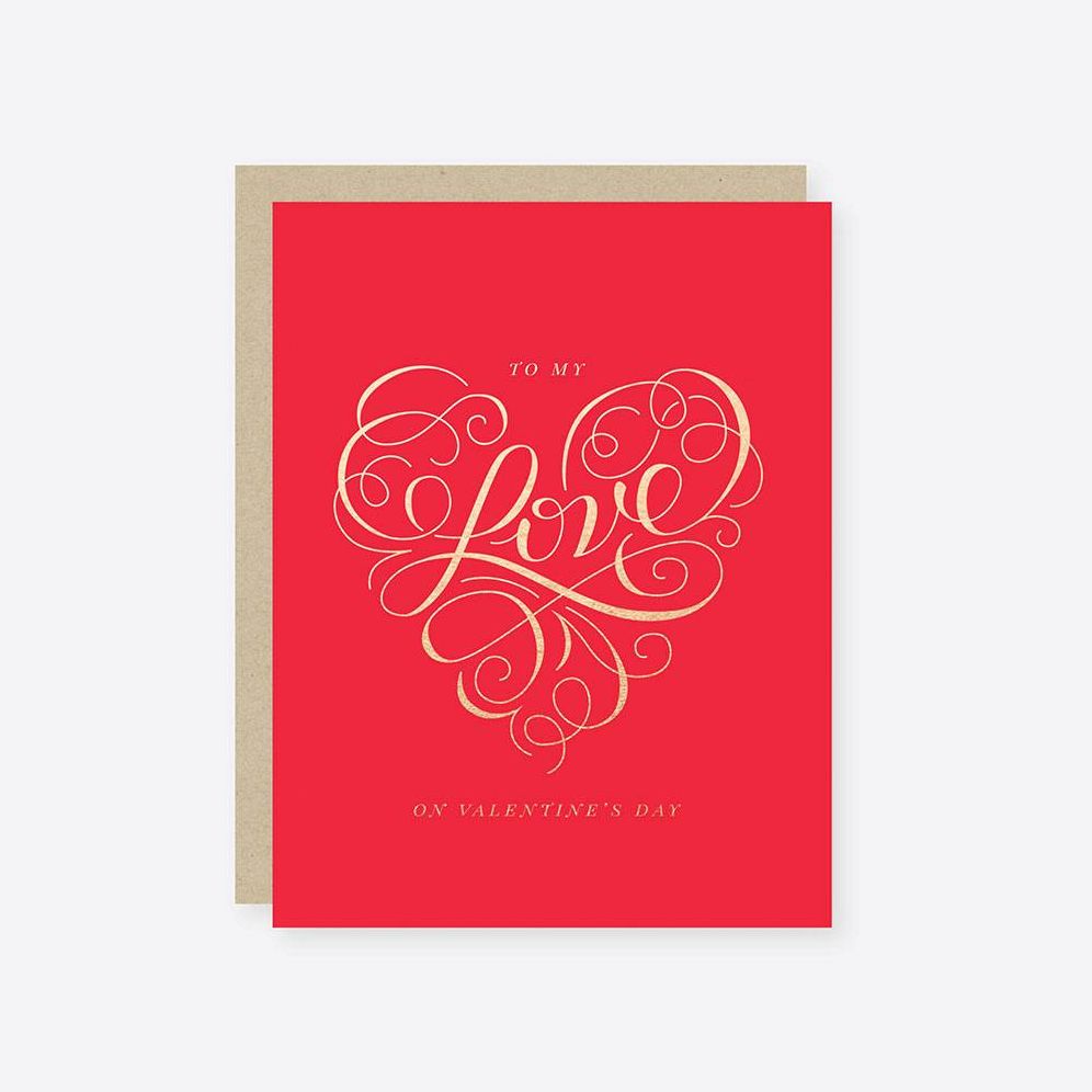 To My Love Valentine's Day Card