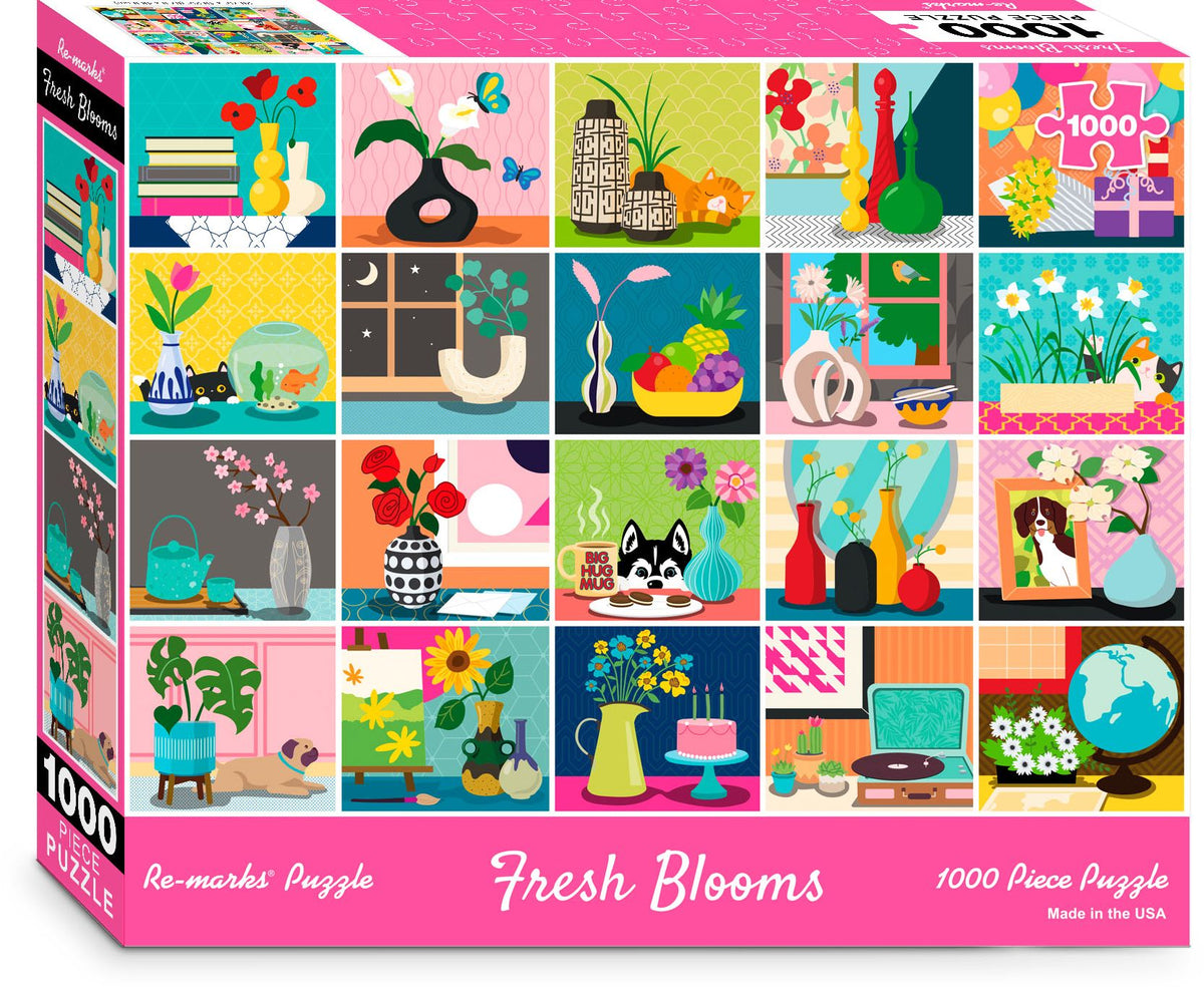 Fresh Blooms 1000-Piece Jigsaw Puzzle