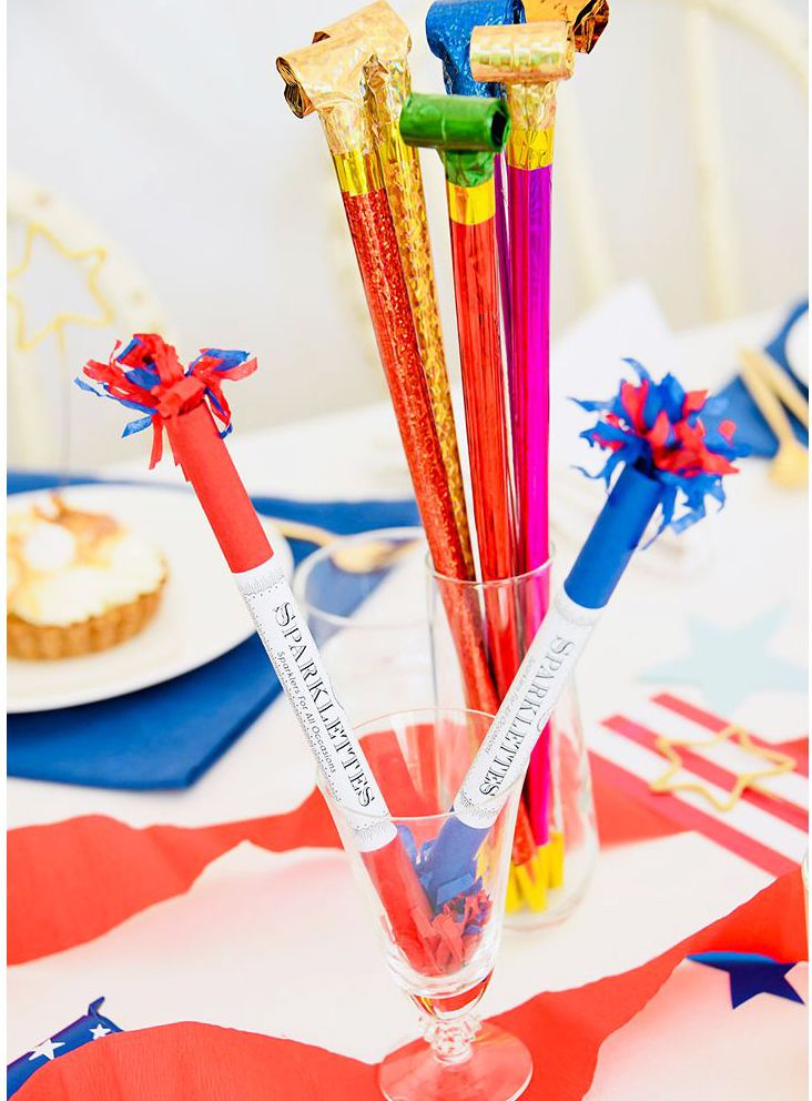 Sparklettes 4th of July Red& Blue Asst 8"