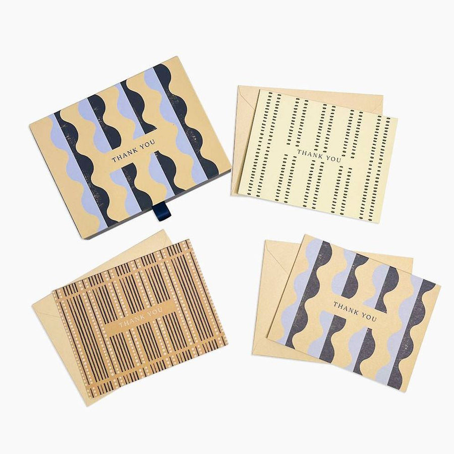 Minimal Lines Thank You Card Set