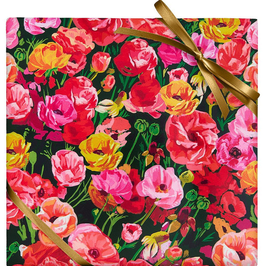 Poppies Continuous Roll Wrap