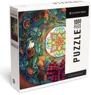 1000 Holiday Wreath Puzzle