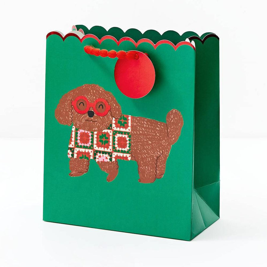 Sweater Dog Medium Gift Bag