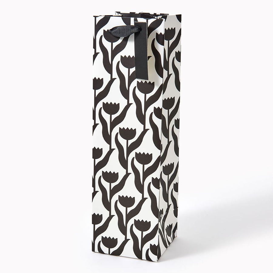 Wine Black and White Gift Bag