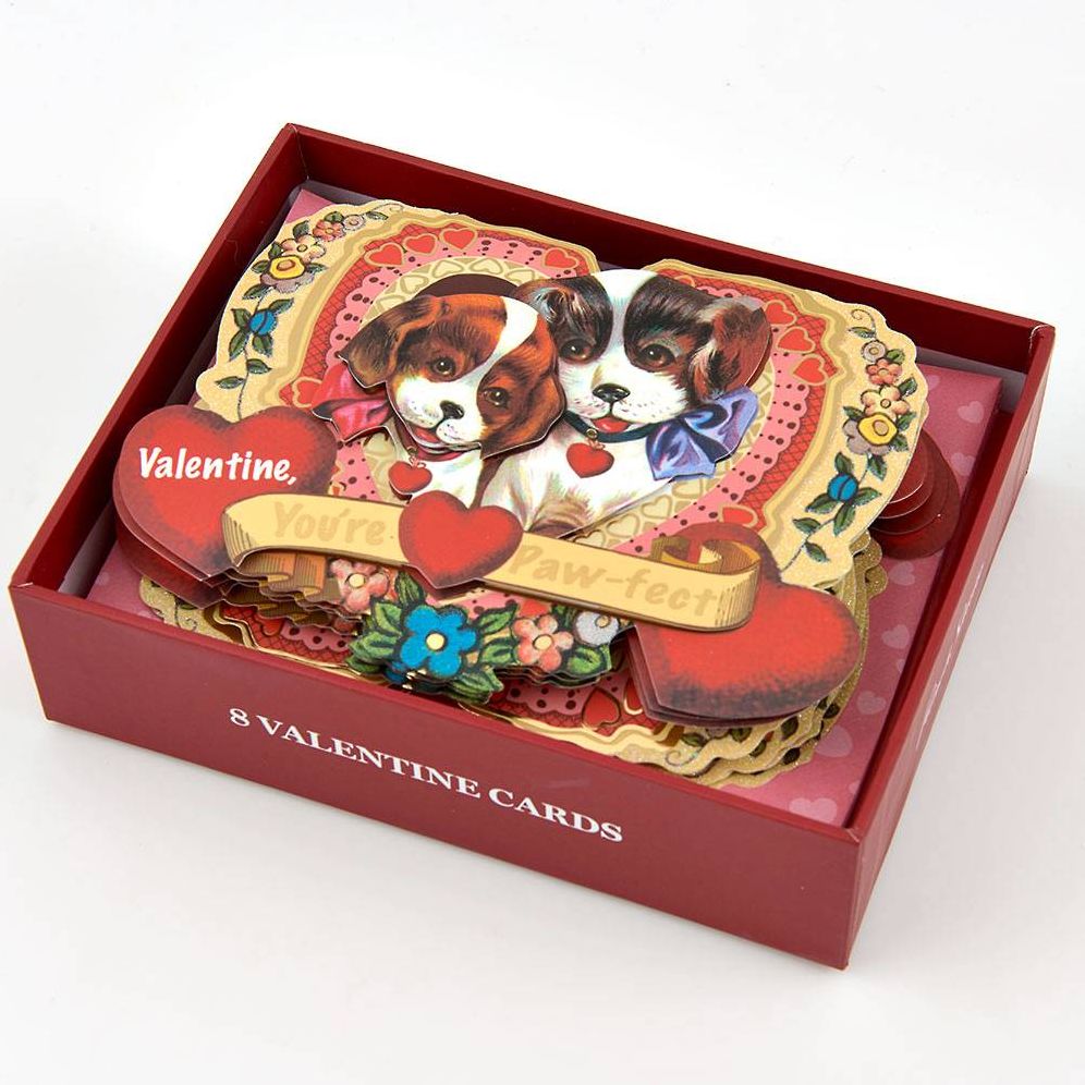 Puppy Dog Valentine's Set of 8