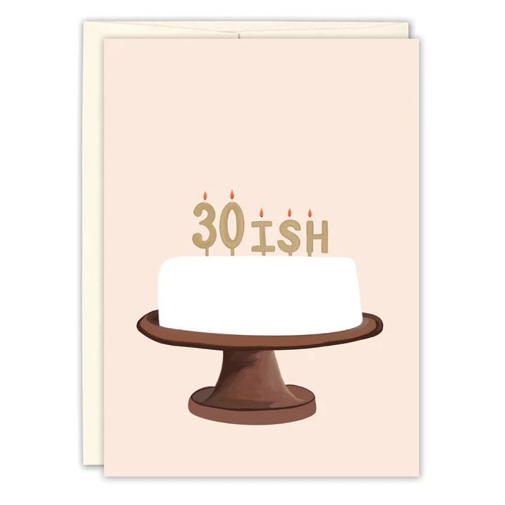 30ish Birthday Cake Card