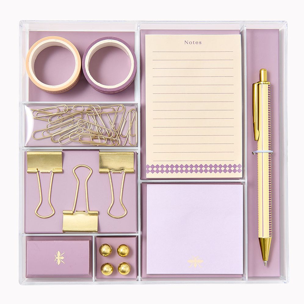 Wisteria Dots Paper Wasp Office Stationery Box Set