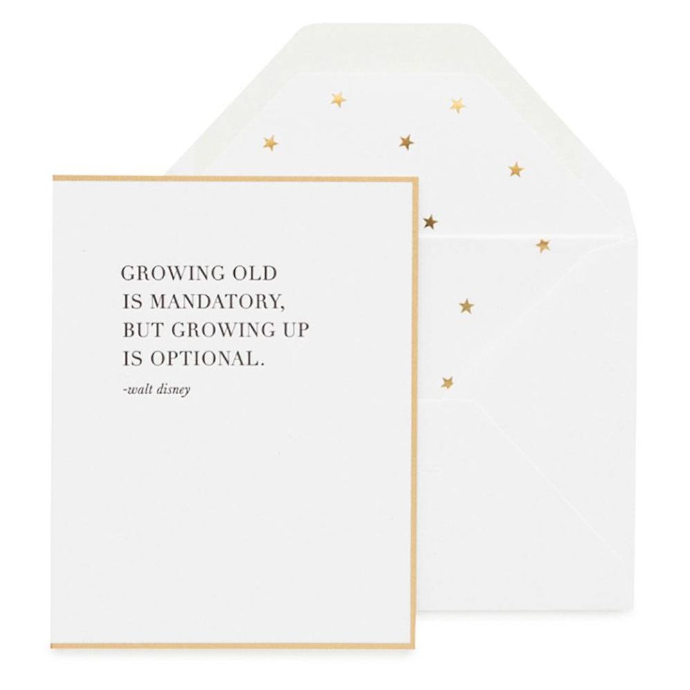 Growing Up Quote Birthday Card