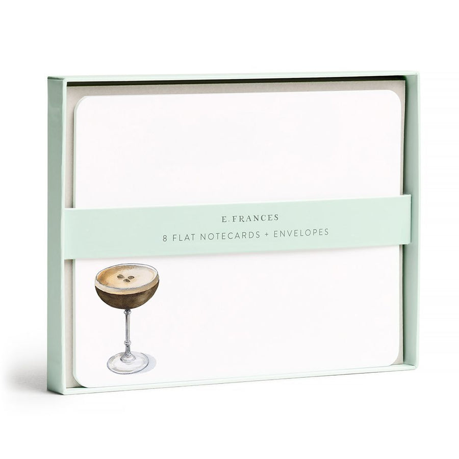 Espresso Martini Martini Flate Notecards