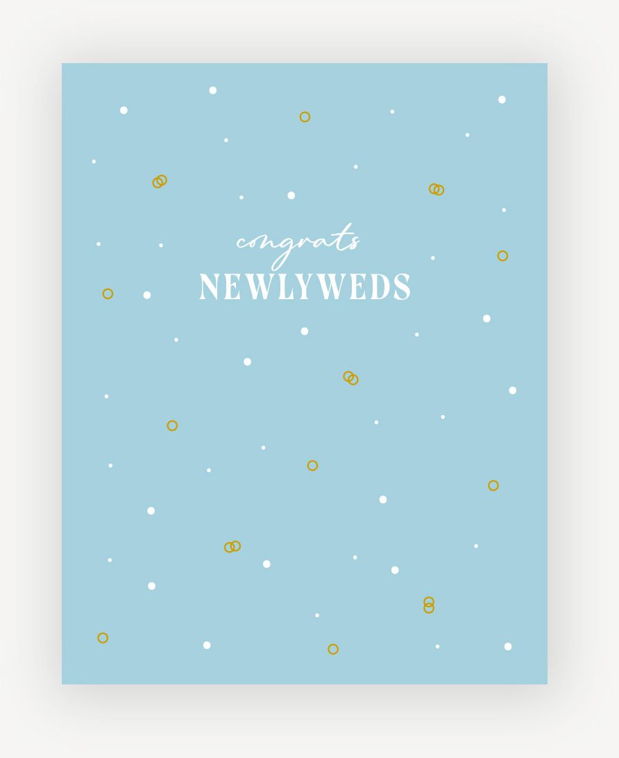Congrats Newlyweds Wedding Card