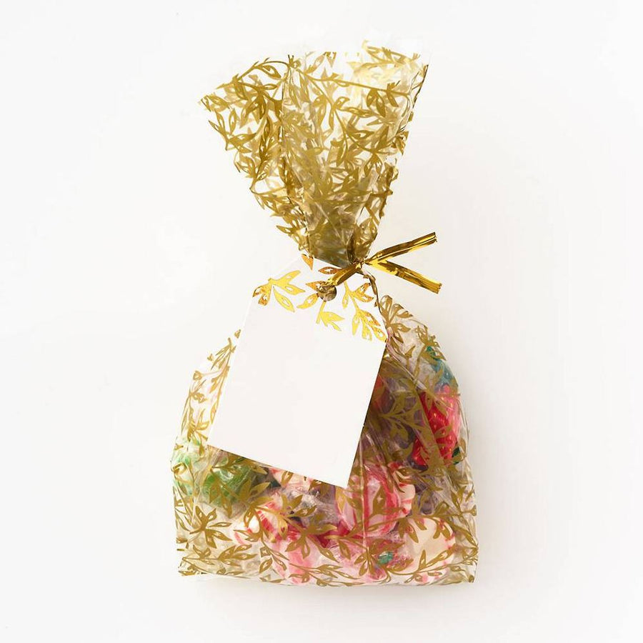 Gold Vines Cellophane Bags