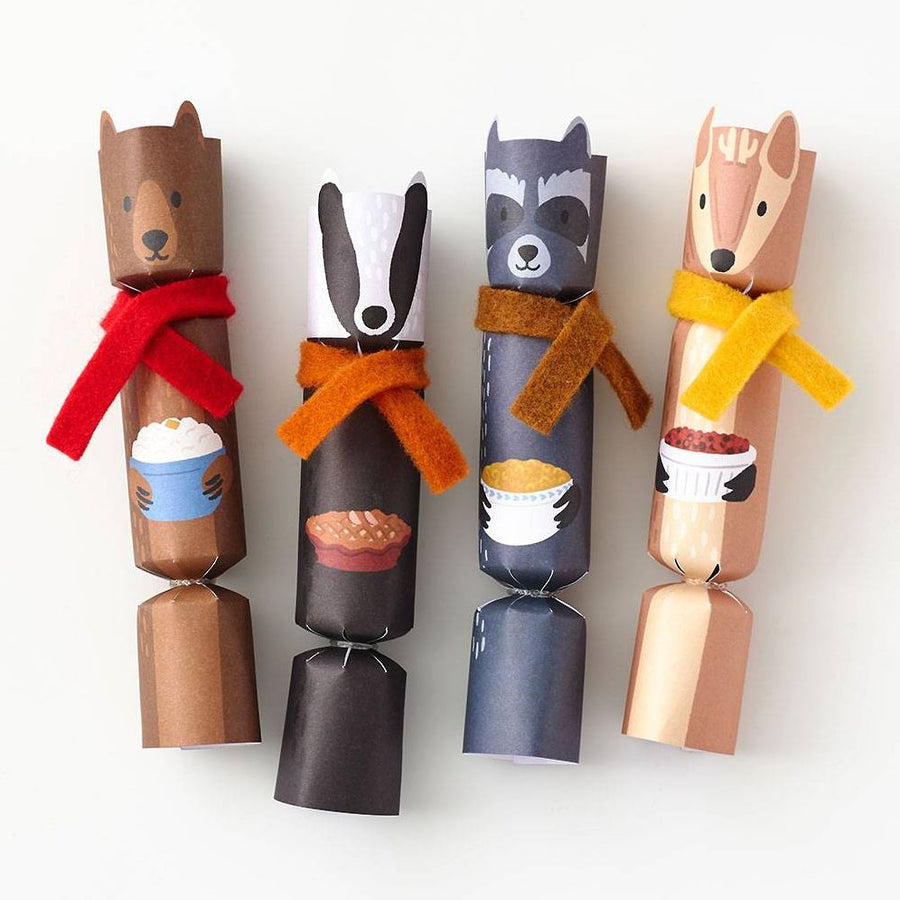 Woodland Critters Thanksgiving Party Crackers