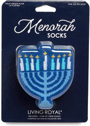 Hanukkah Menorah 3-D Socks