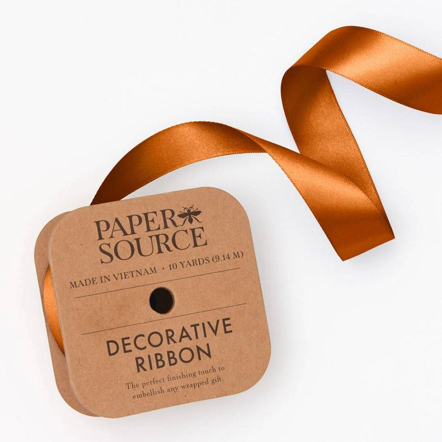 Satin Copper Ribbon 1" 10YD