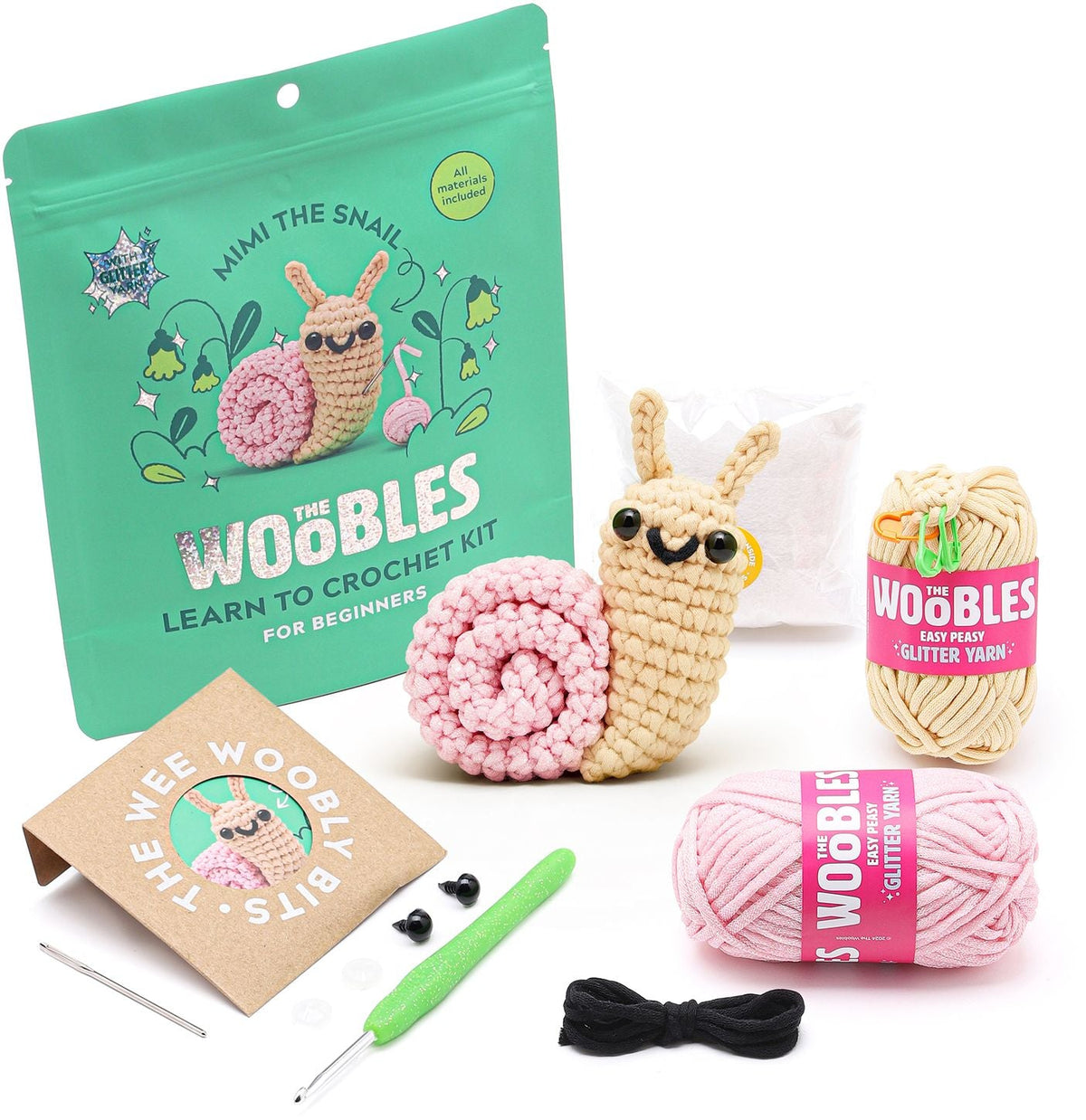 Mimi the Snail Learn to Crochet kit