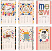 2027 On the Bright Side Cat Person Grid Wall Calendar