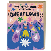 Gratitude Overflows Thank You Card