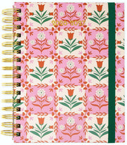 2026-2027 Bando 17 Month Medium Planner, Pink Tile Floral
