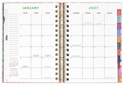 2026-2027 Bando 17 Month Medium Planner, Pink Tile Floral