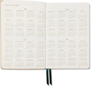 2026-2027 Monotone Bouquet Leatherette Weekly Desk Planner