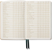 2026-2027 Monotone Bouquet Leatherette Weekly Desk Planner