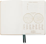 2026-2027 Monotone Bouquet Leatherette Weekly Desk Planner