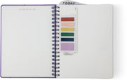 2027 Purple Paint Splatter Weekly Desk Planner