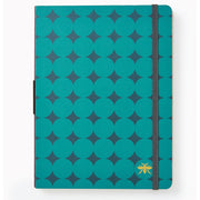 Teal Diamond Paper Wasp LG Lined Journal