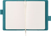 Paper Source A5 Embroidered Floral Bookcloth Journal Cover with Pen Loop Closure