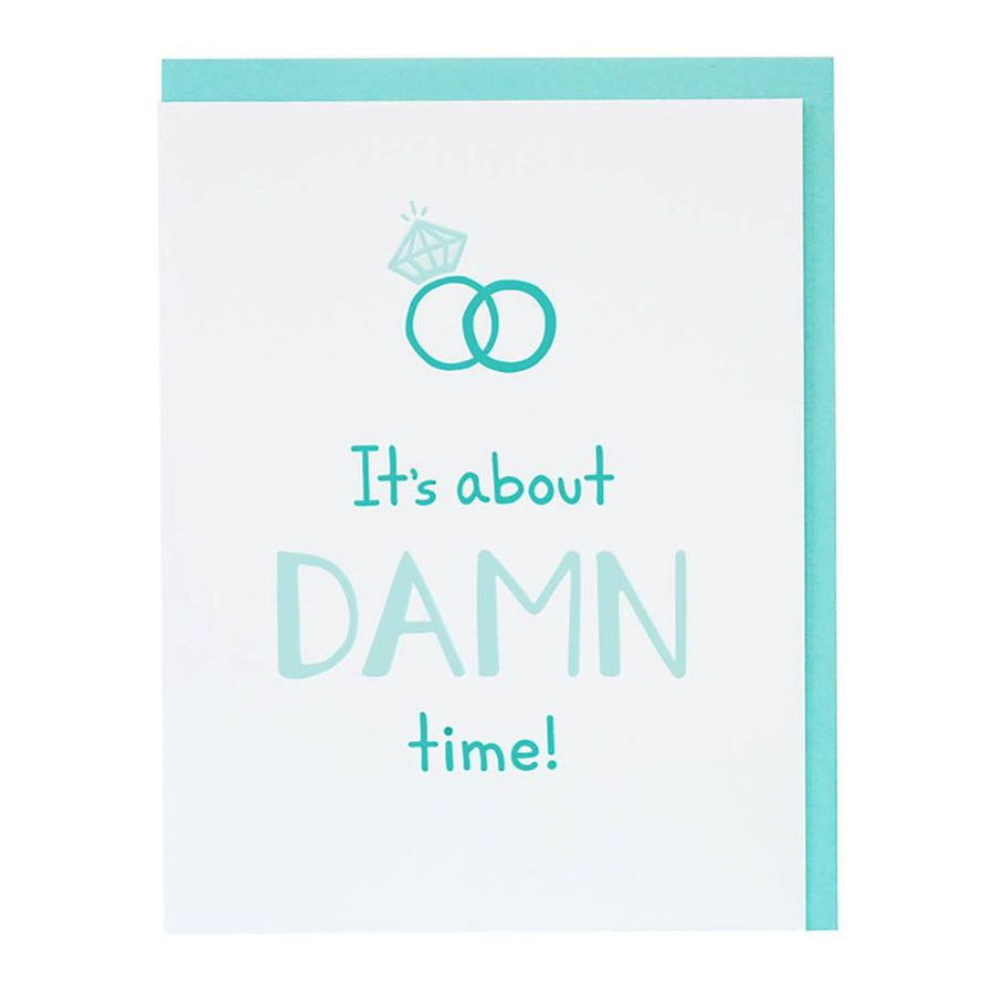 About Time Engagement Card